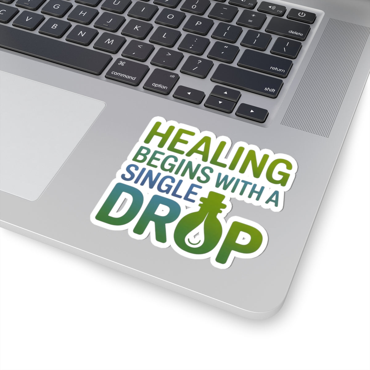 Homeopathy Healing Sticker - Single Drop Remedy Vinyl Decal for Homeopaths, Natural Medicine Fans