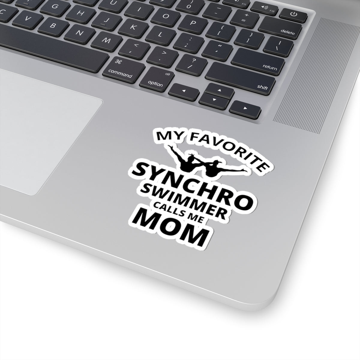 Synchro Mom Sticker - Synchronized Swimming Vinyl Decal for Water Sports Fans
