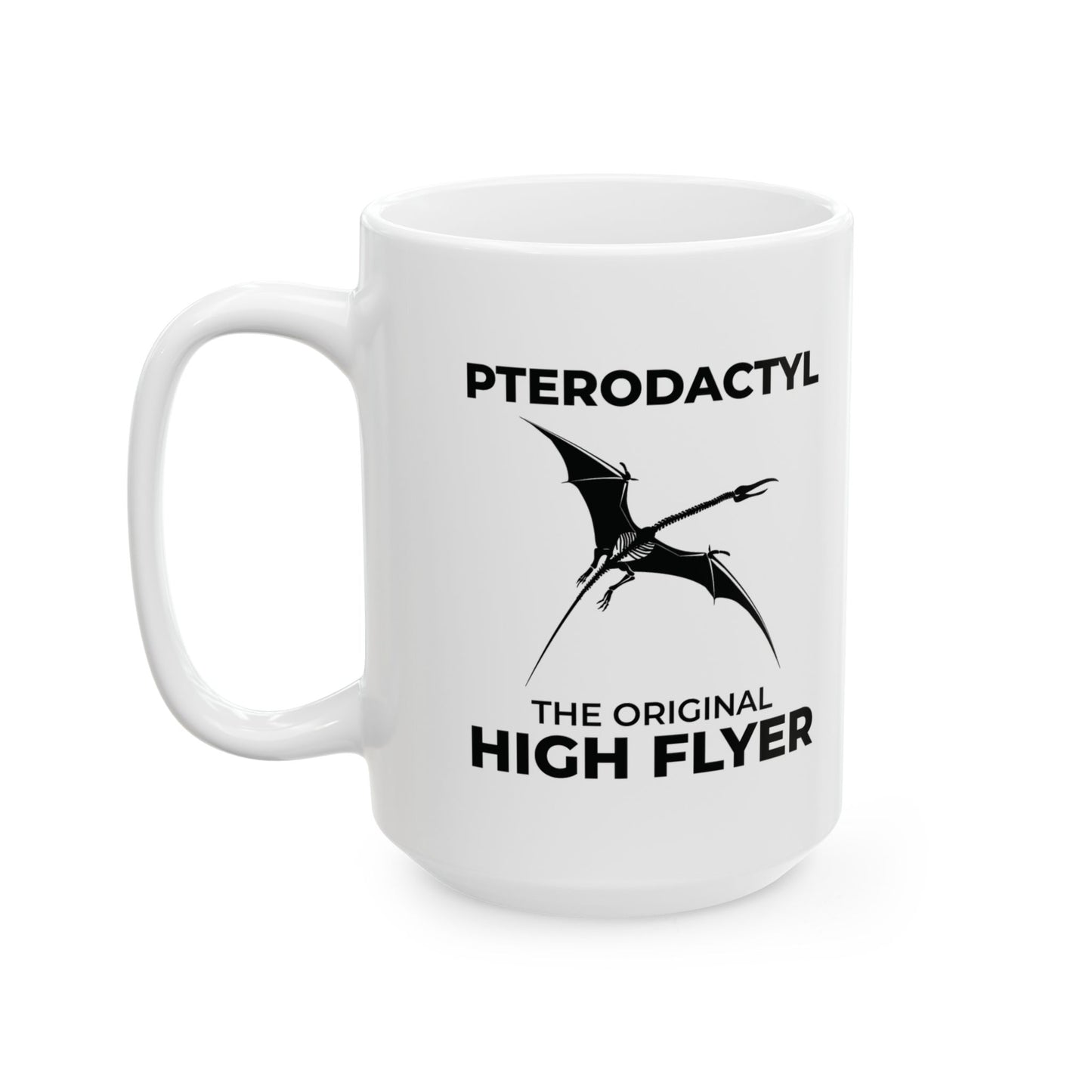 Dinosaur Fossil Mug Pterodactyl Skeleton for Flying Reptile Fans