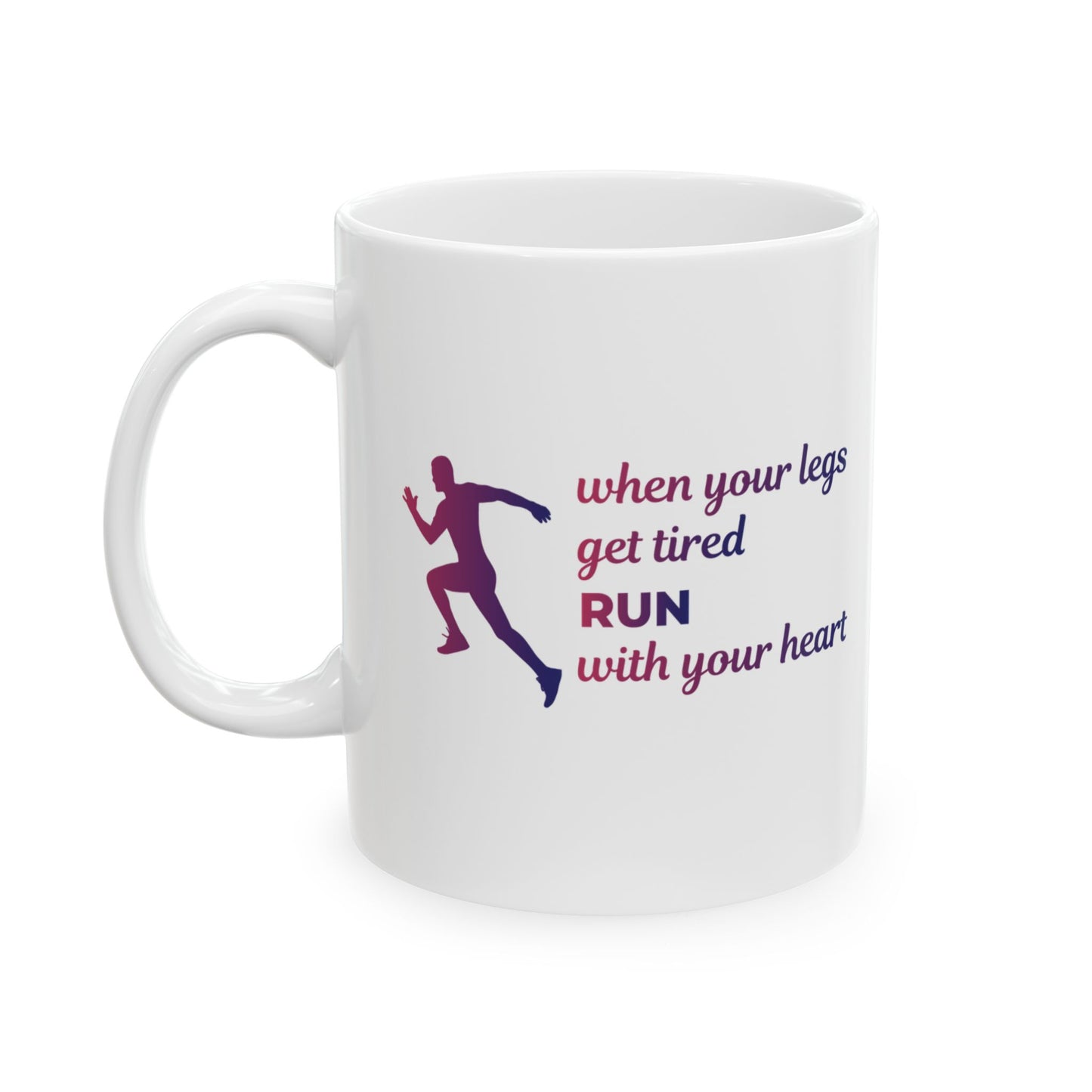 Running Mug - Motivational Runner Gift, Inspirational Running Quote