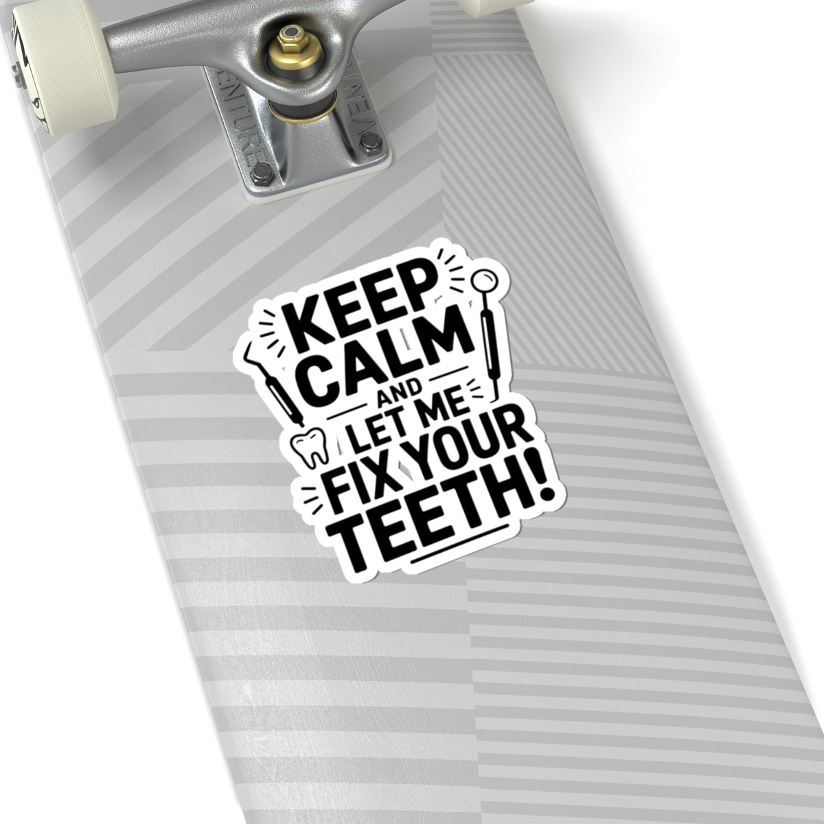Calm Dental Lab Sticker - Prosthetic Technician Vinyl Decal for Crown & Bridge Specialists