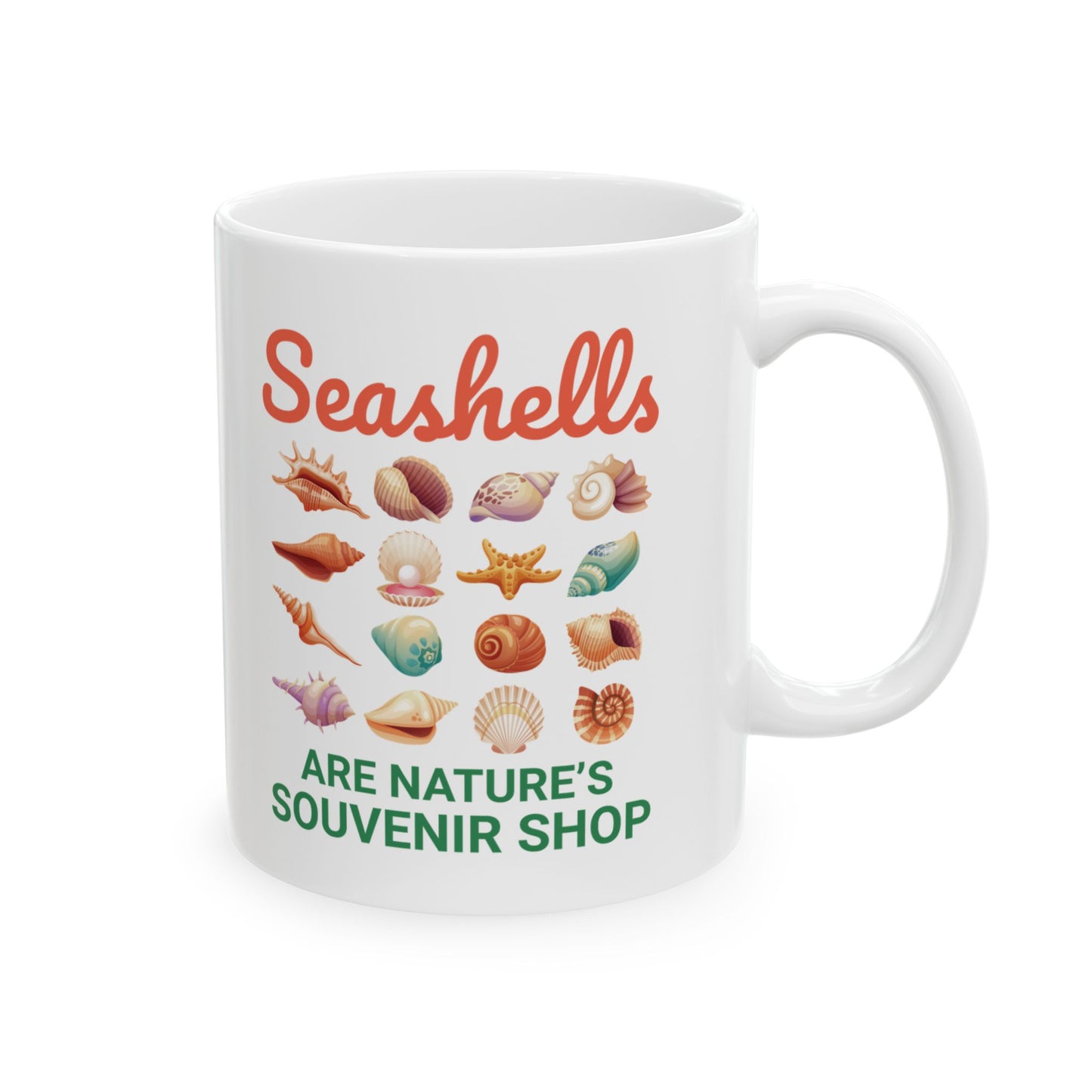 Seashell Collector Mug - Nature's Souvenir Shop Design