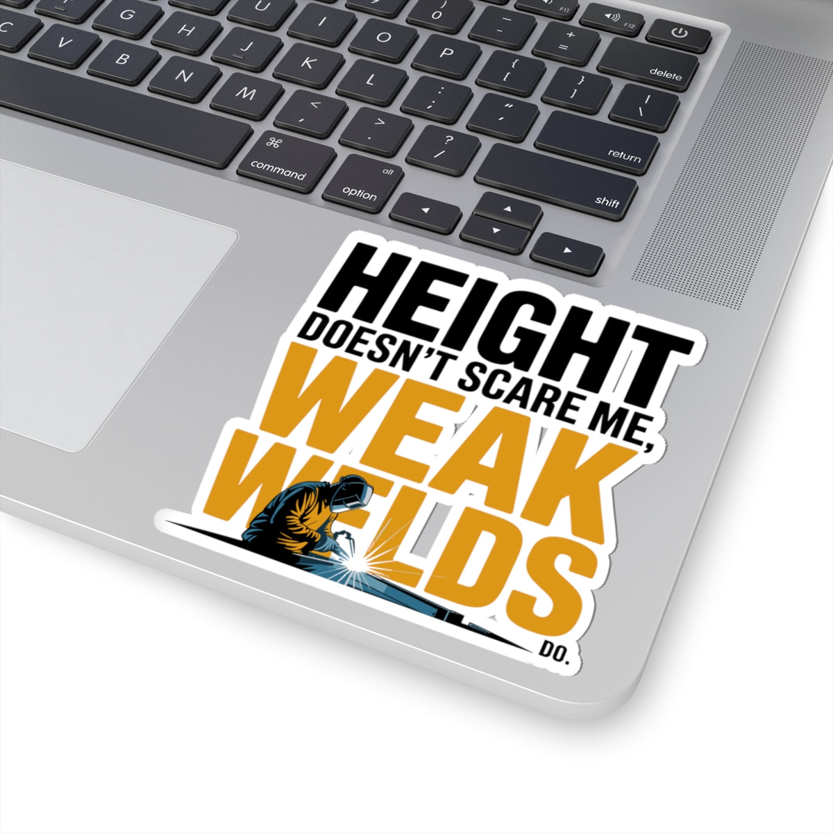 Structural Steel Sticker - No Fear Height Vinyl Decal for Ironworkers & Erectors