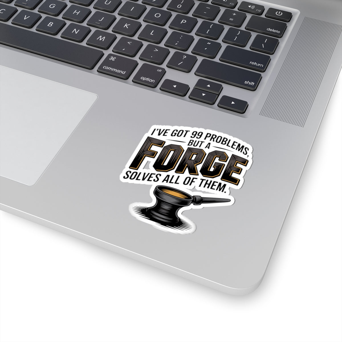 Blacksmith Forge Sticker – Funny Metalworking Humor Decal for Farriers Welders and Iron Workers