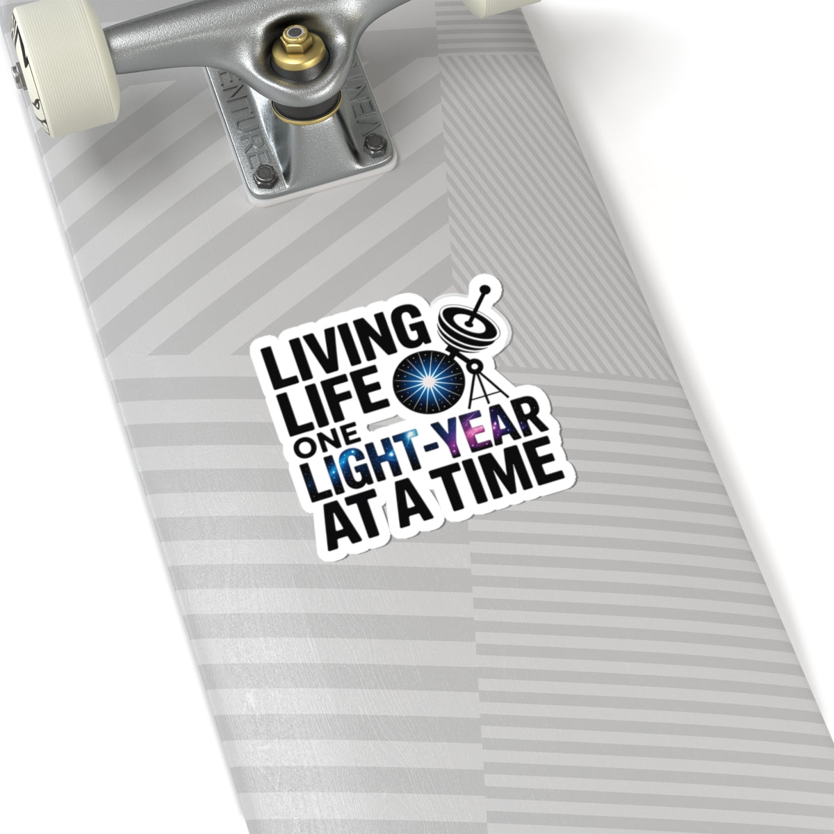 Light-Year Living Sticker - Astronomy Motivation Vinyl Decal for Space Explorers & Dreamers