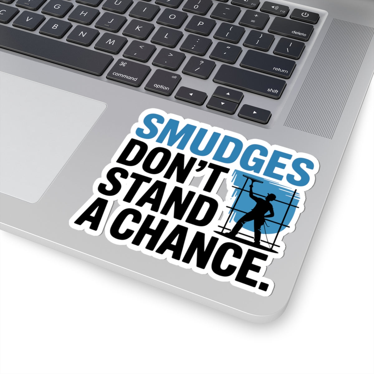 Window Cleaner Sticker - Smudge Defeat Vinyl Decal for Professionals & Technicians