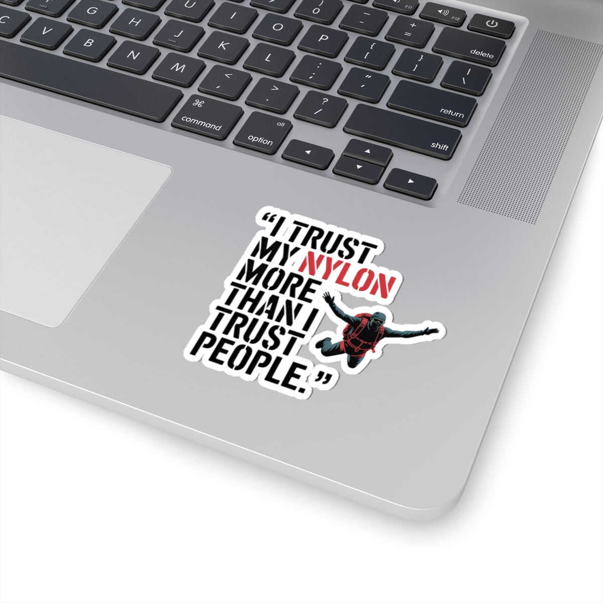 Base Jumping Sticker for Car Helmet – Sarcastic Gear Decal for Extreme Athletes Skydivers Adrenaline Junkies