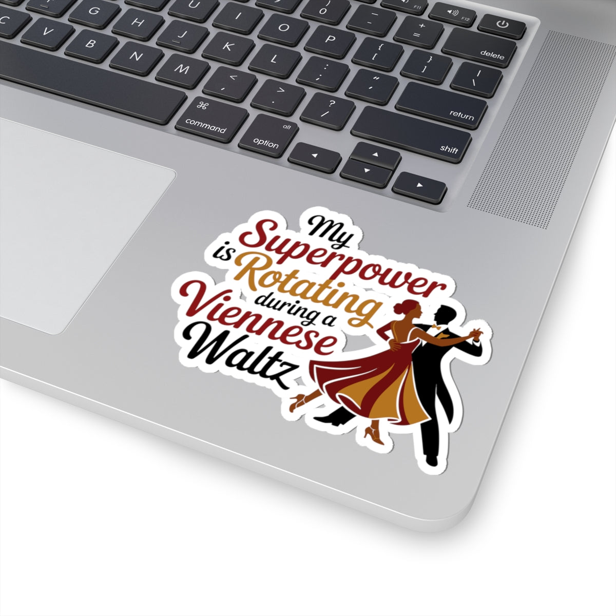 Viennese Waltz Skill Sticker - Rotation Superpower Vinyl Decal for Dancers, Ballroom Athletes