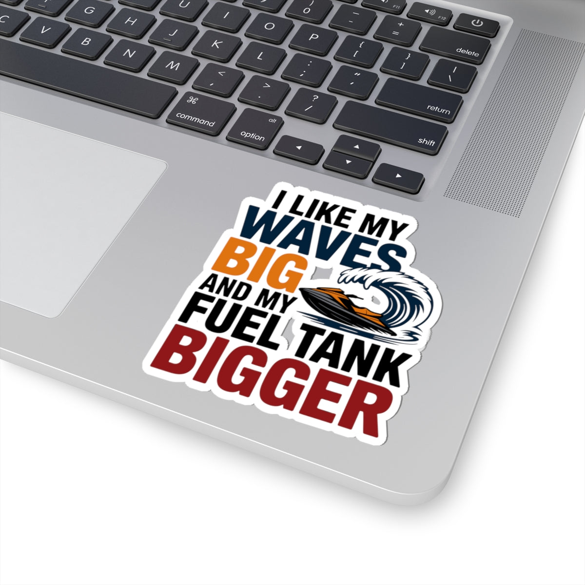 Jet Ski Enthusiast Sticker - Big Waves Vinyl Decal for Power PWC Riders & Water Sports Fans