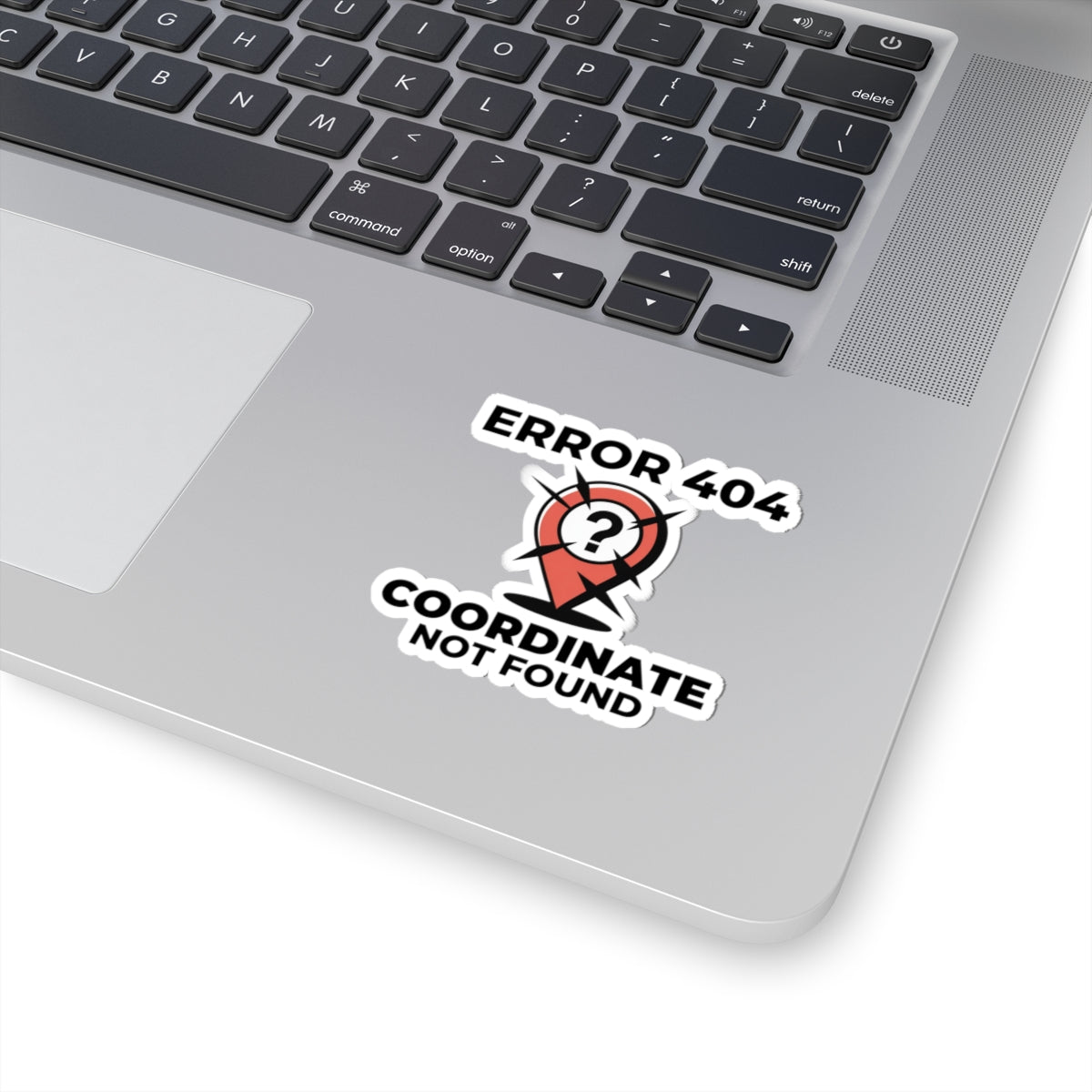 Funny Geospatial Sticker - 404 Coordinates Joke Decal for GIS Analysts & Cartographers