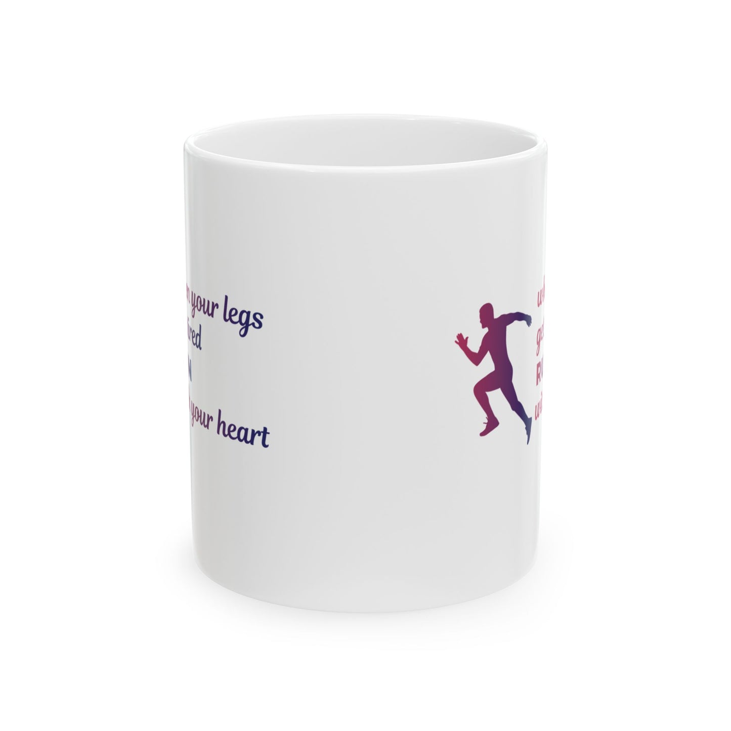 Running Mug - Motivational Runner Gift, Inspirational Running Quote