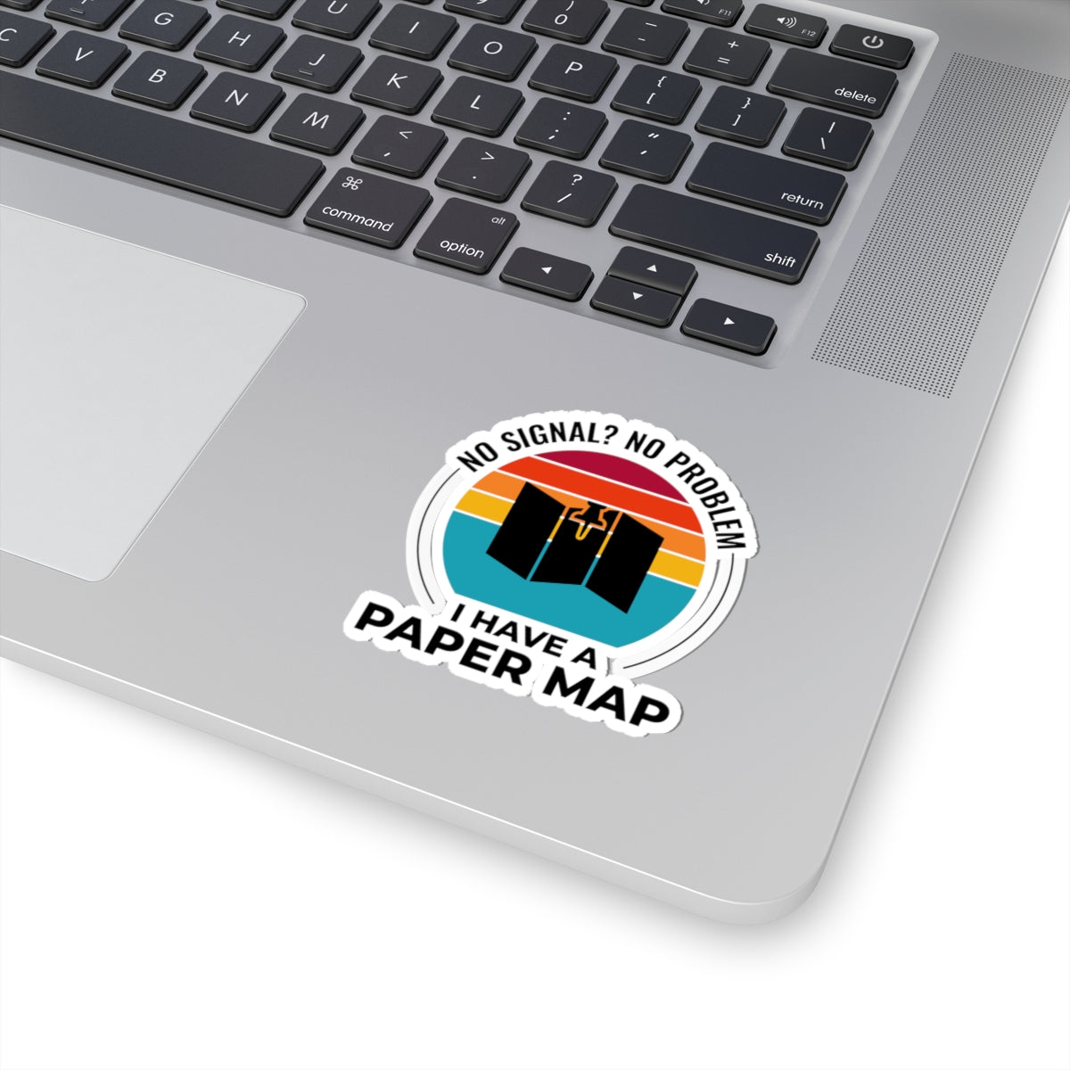 Outdoor Navigator Sticker - Paper Map Backup Vinyl Decal for Hikers & Campers