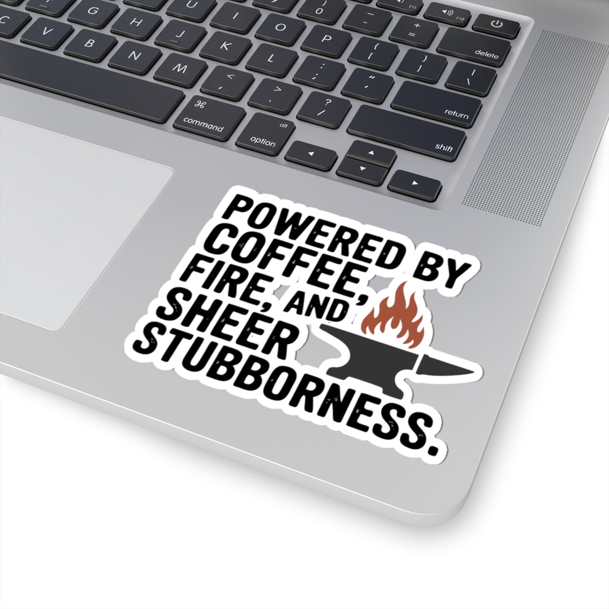 Blacksmith Anvil Sticker – Funny Forge Fuel Humor Decal for Metalworkers Forging Enthusiasts