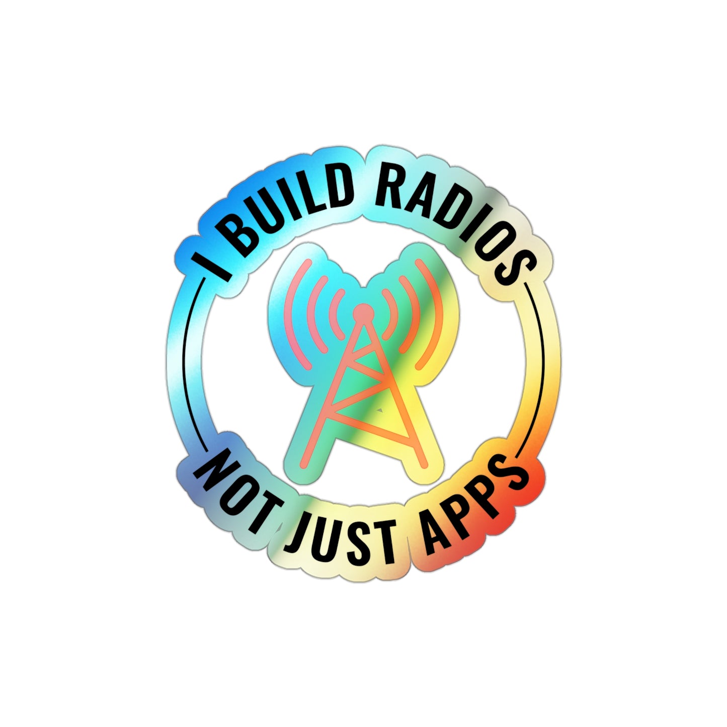 Ham Radio Morse Code Sticker - DXing Holographic Decal