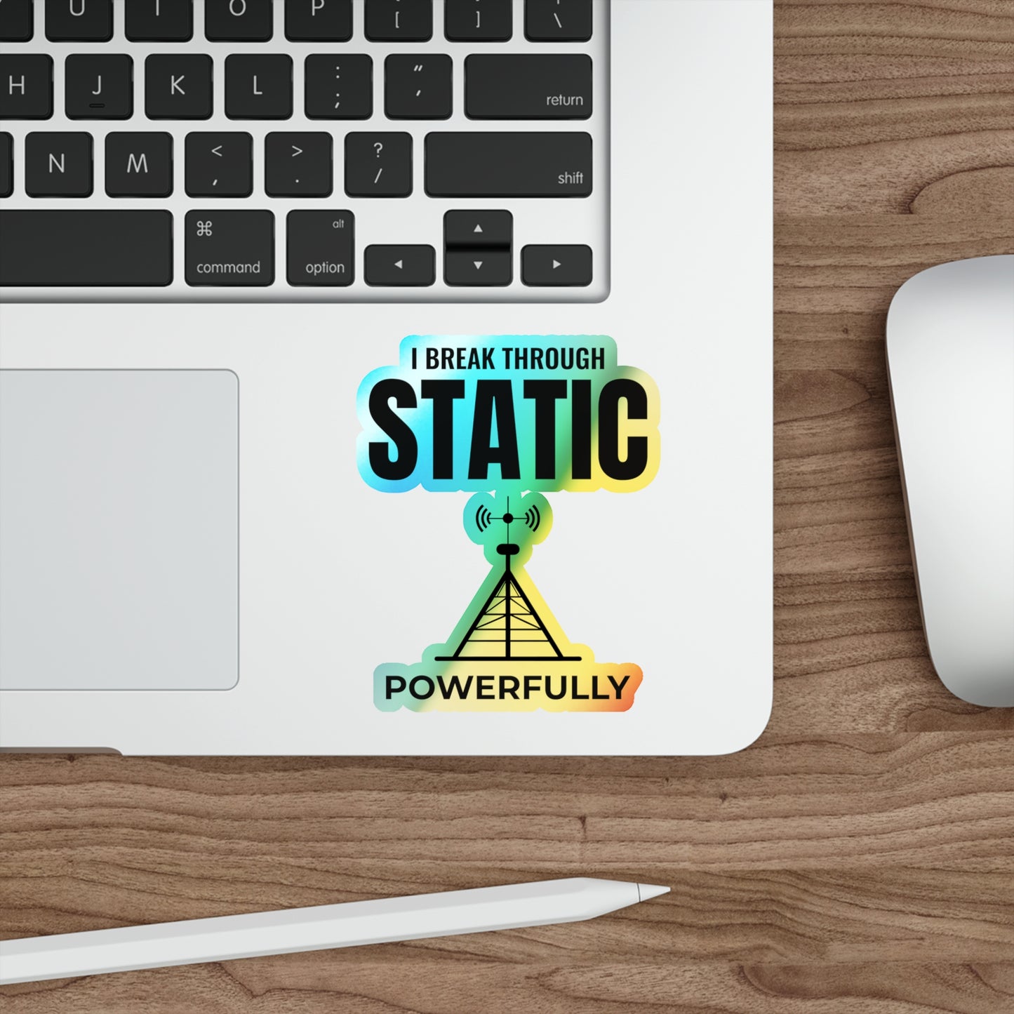 Amateur Ham Radio Operator Stickers Holographic Vinyl Decal - Clear Signals & Strong Transmissions