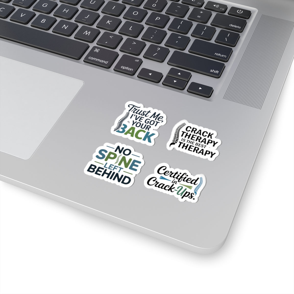 Chiropractor Sticker Pack – 4 PCS Funny Crack Therapy Decals for Chiropractic Doctors Spine Specialists