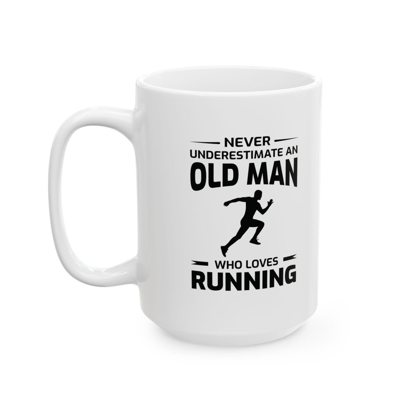 Laufbecher - Läufergeschenk, Senior Runner, Lustiges Laufzitat