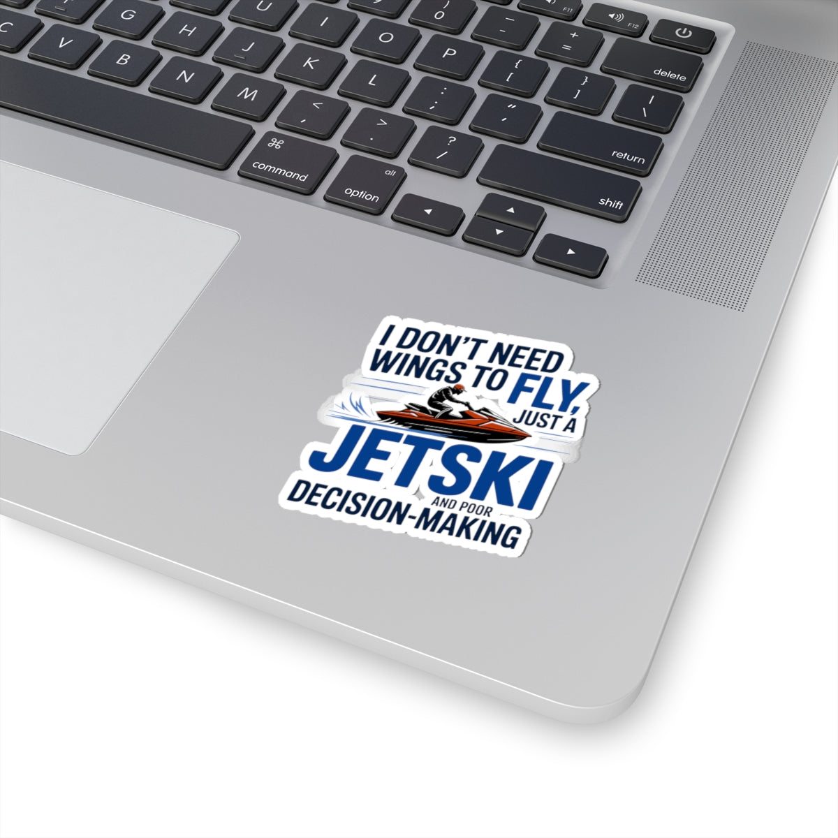 Jet Ski Passion Sticker - Wings to Fly Vinyl Decal for PWC Riders & Water Sports Enthusiasts