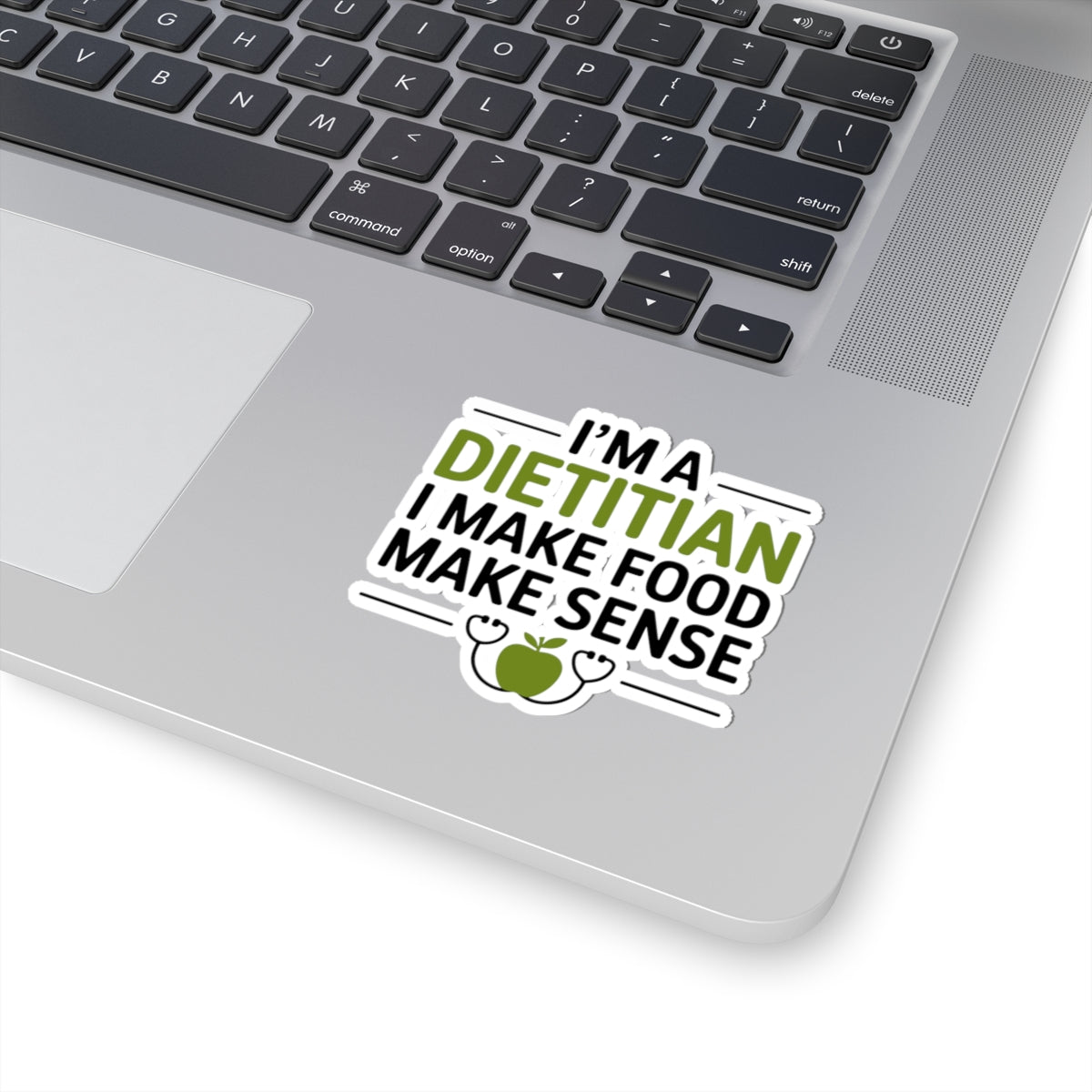 Funny Dietitian Sticker - Make Food Make Sense Vinyl Decal for Registered Dietitians, Nutritionists