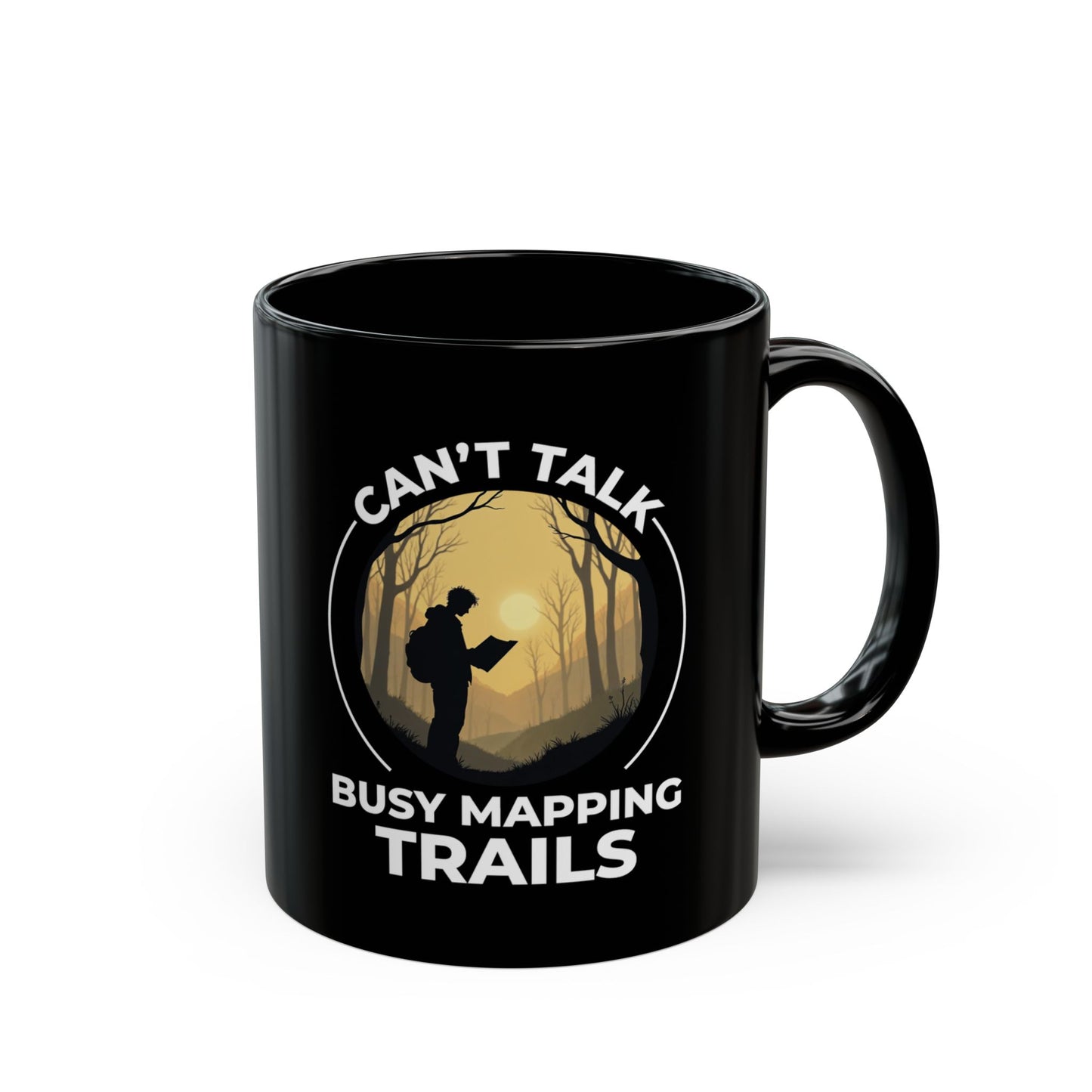 Trail Mapping Mug - 11oz GIS Humor Cup for Cartographers & Park Rangers