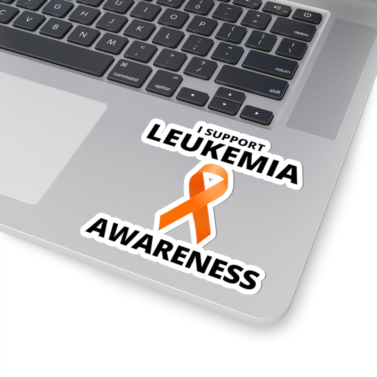 Leukemia Awareness Ribbon Sticker - Orange Support Vinyl Decal for Survivors, Fighters, and Families