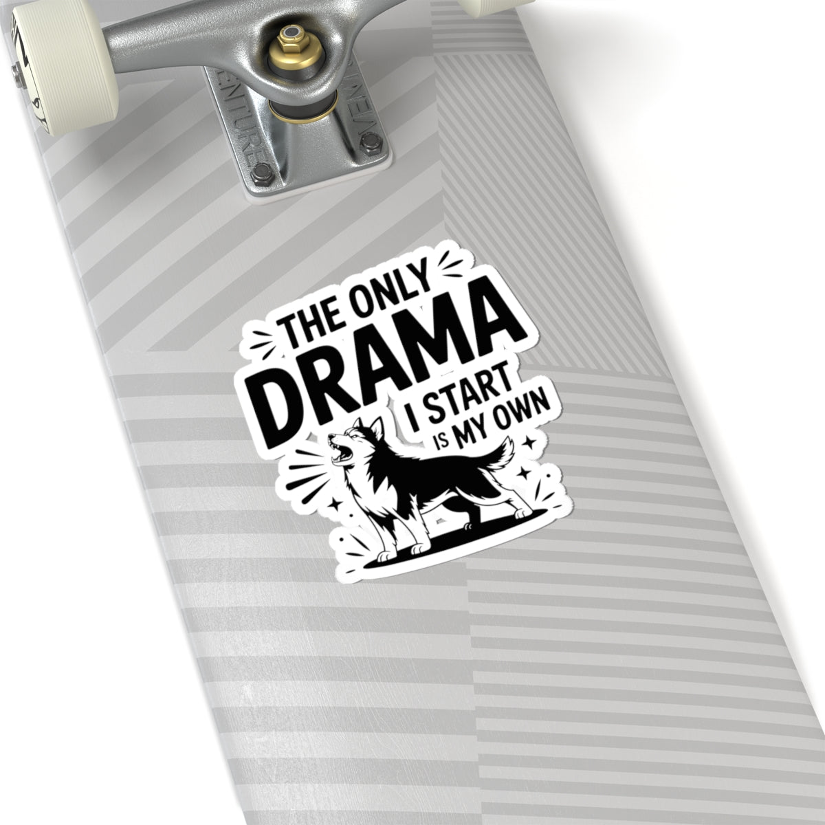 Dramatic Husky Sticker - Self-Made Chaos Vinyl Decal for Siberian Dog Lovers