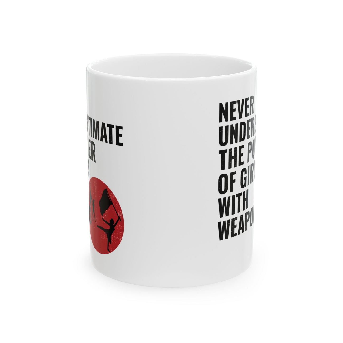 Color Guard Mug - Empowered Girls Design for Performers & Fans