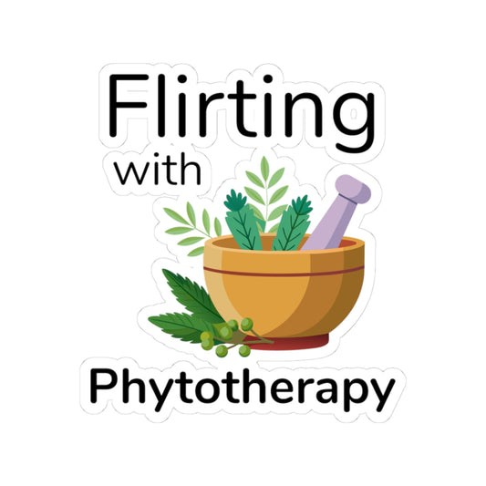 Phytotherapy Fun Decal - Plant Medicine Vinyl Sticker for Herbalists, Natural Health Fans