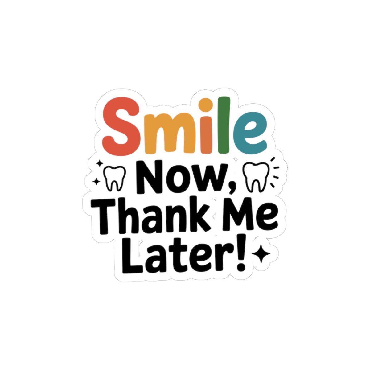 Smile Designer Sticker - Dental Artistry Vinyl Decal for Cosmetic Lab Technicians