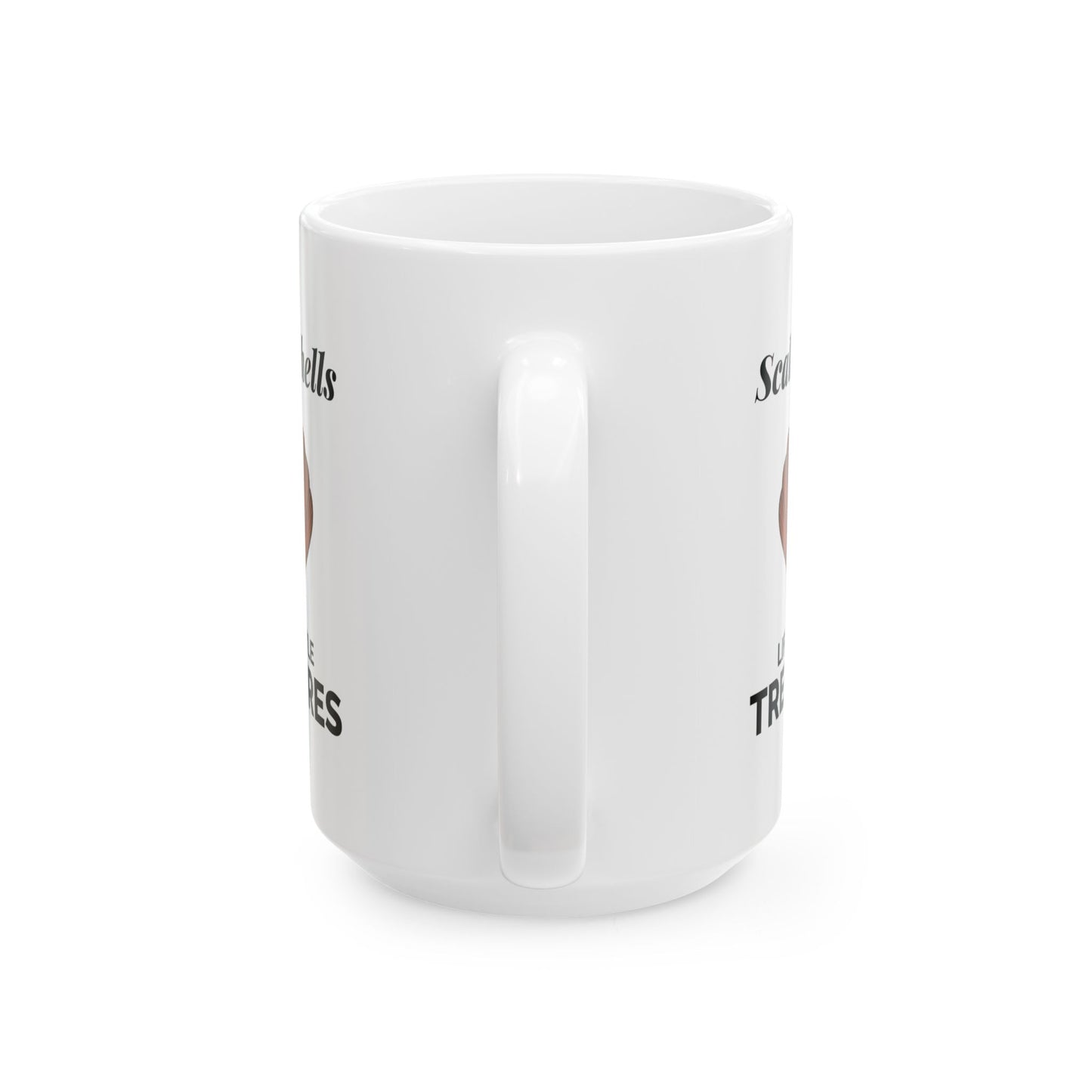 Scallop Shell Mug, Ocean Treasures, Beach Lover Gift