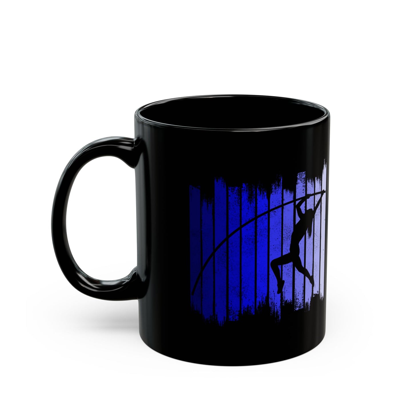 Pole Vault Mug Black – Motivational Gift for Jumpers Athletes Coaches 11oz
