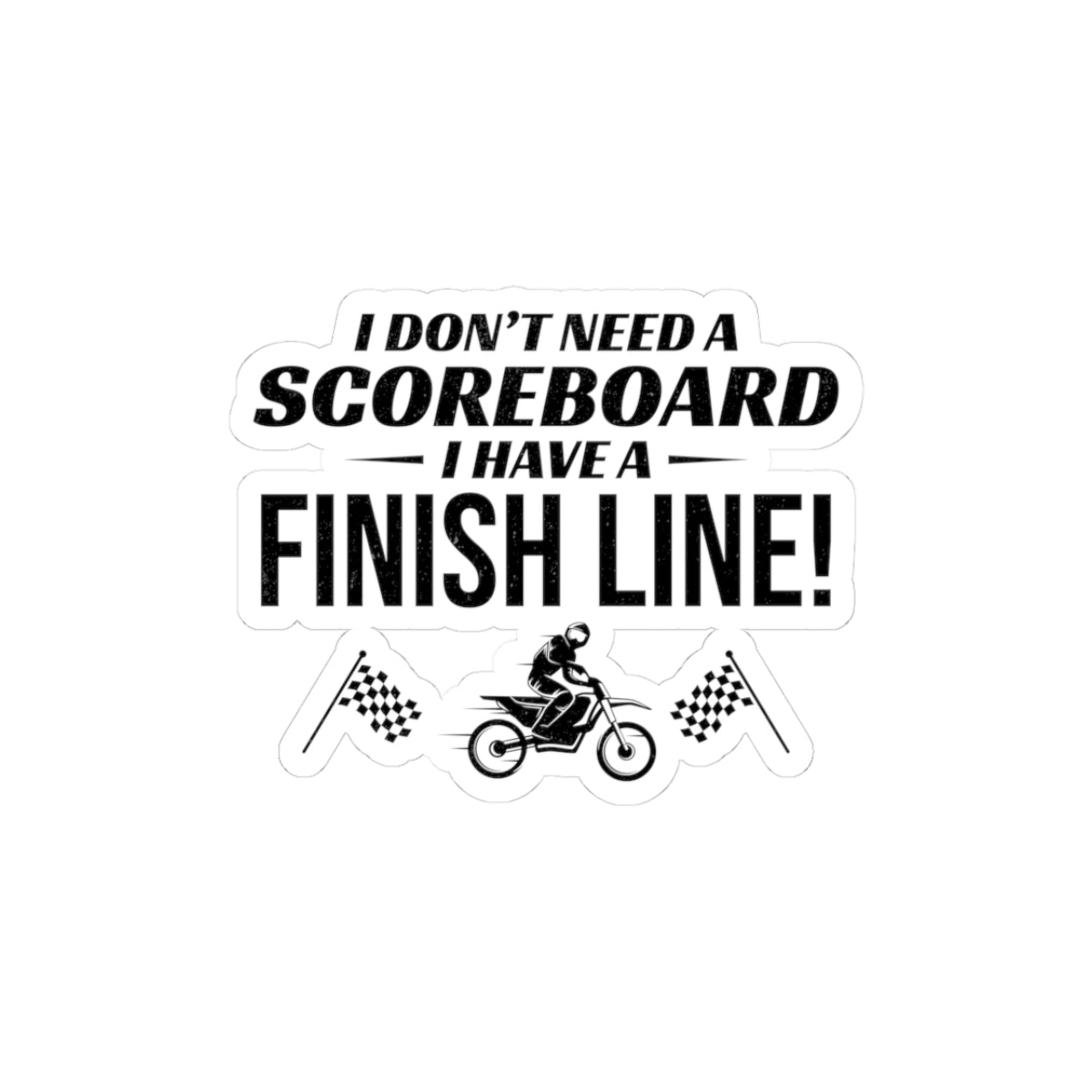 Motocross Sticker Vinyl Dirt Bike Racing Off-Road Motorcycle Decal for Competitive Riders