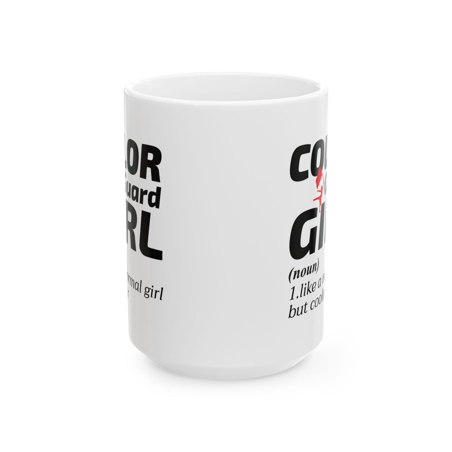 Color Guard Girl Mug | Flag Team Dance Performance Marching Band Gift