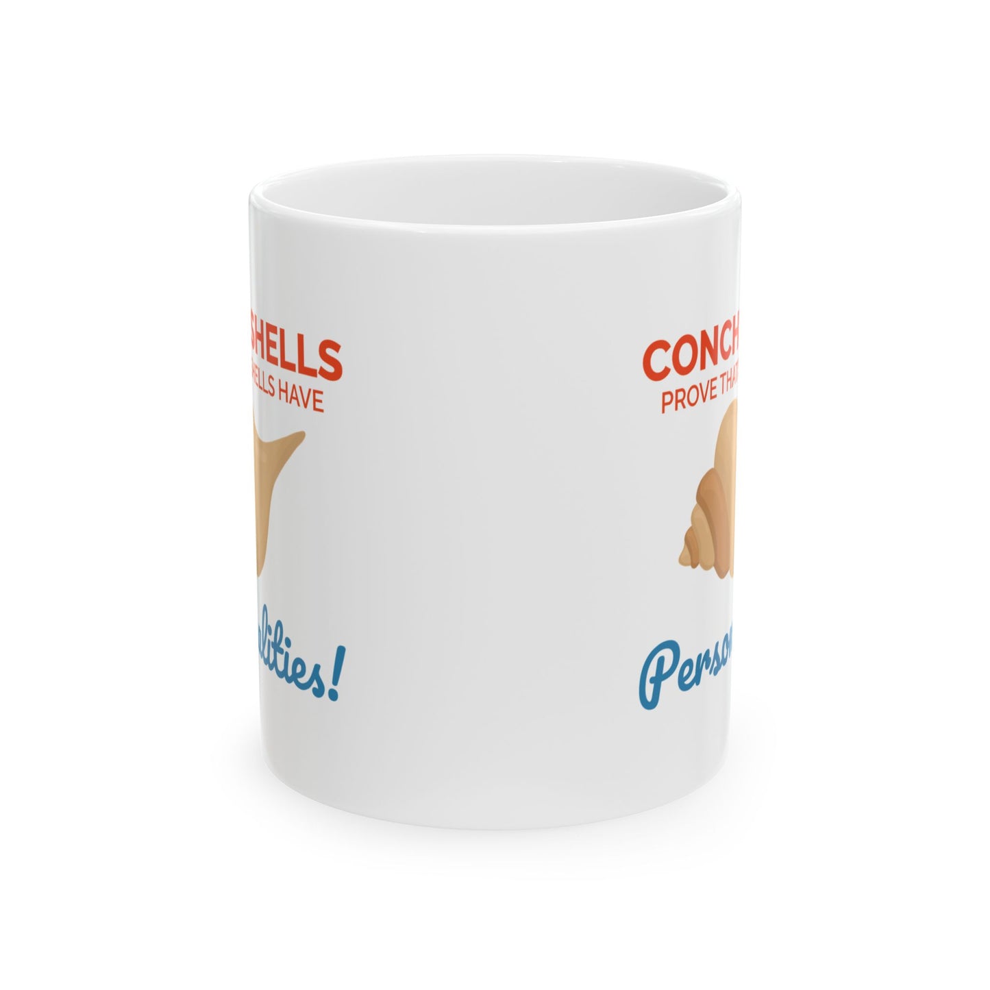 Conch Shell Mug for Shell Collectors and Marine Biologists