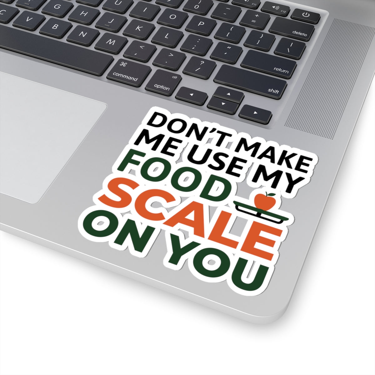Playful Dietitian Sticker - Food Scale Vinyl Decal for Registered Dietitians, Nutritionists