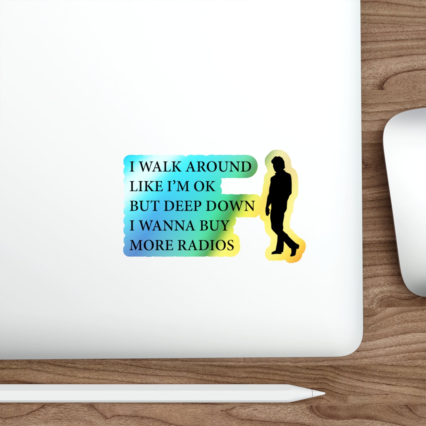 Amateur Ham Radio Operator Stickers Holographic Vinyl Decal - Radio Collector & Gear Enthusiast