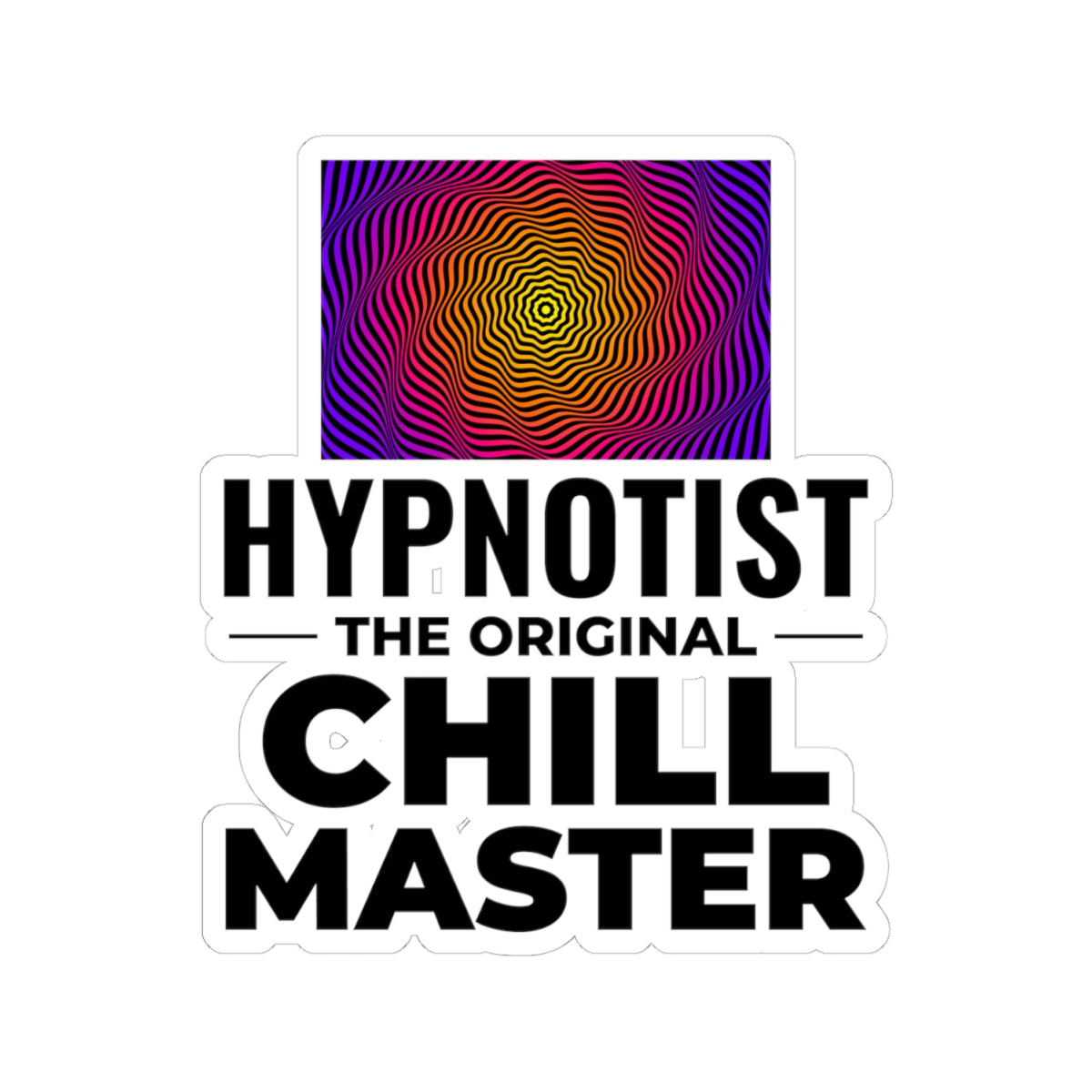 Hypnotist Identity Sticker - Original Relaxation Expert Vinyl Decal for Hypnotists, Calm Masters