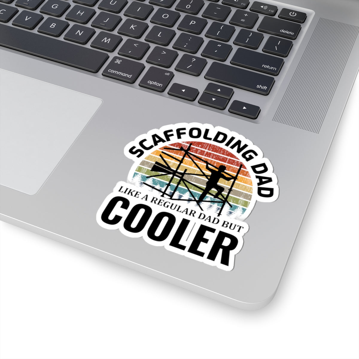 Scaffolding Dad Sticker - Construction Humor Vinyl Decal for Builders & Handy Fathers