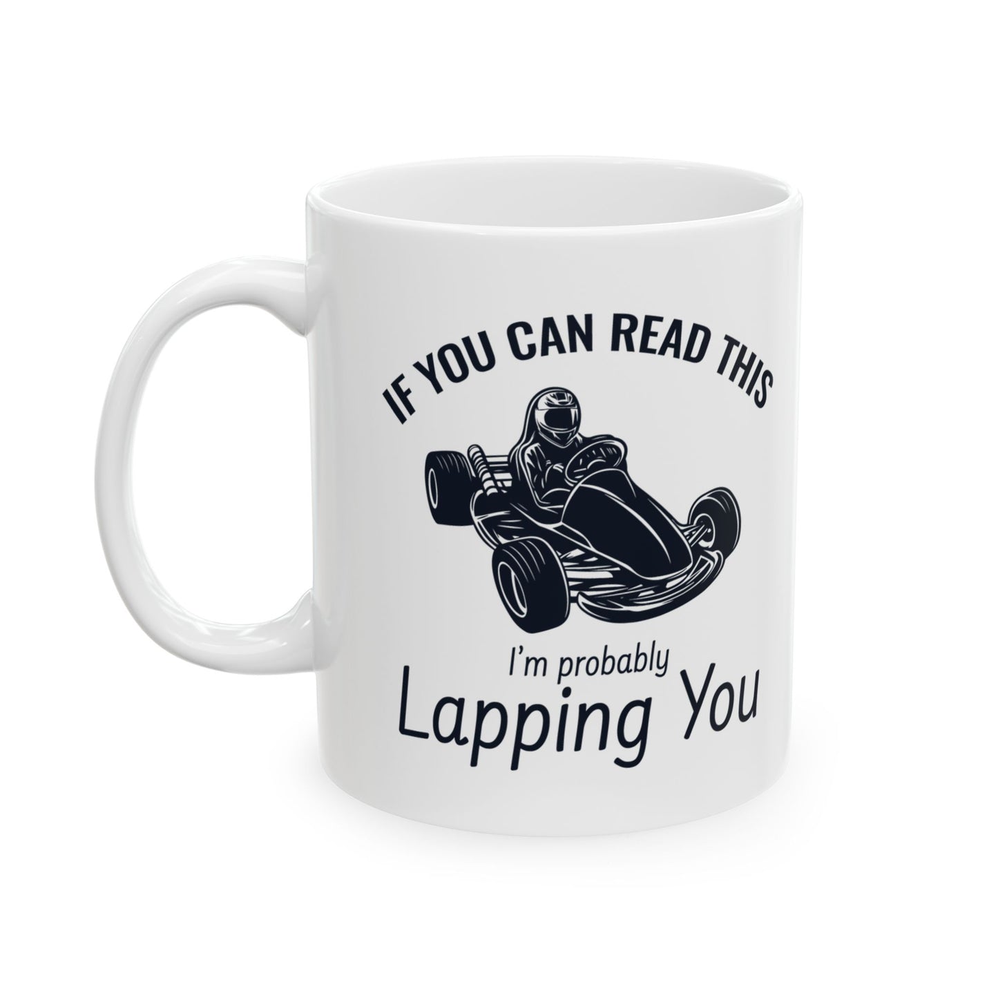 Go Kart Racing Mug for Enthusiasts - Lapping Fun Design