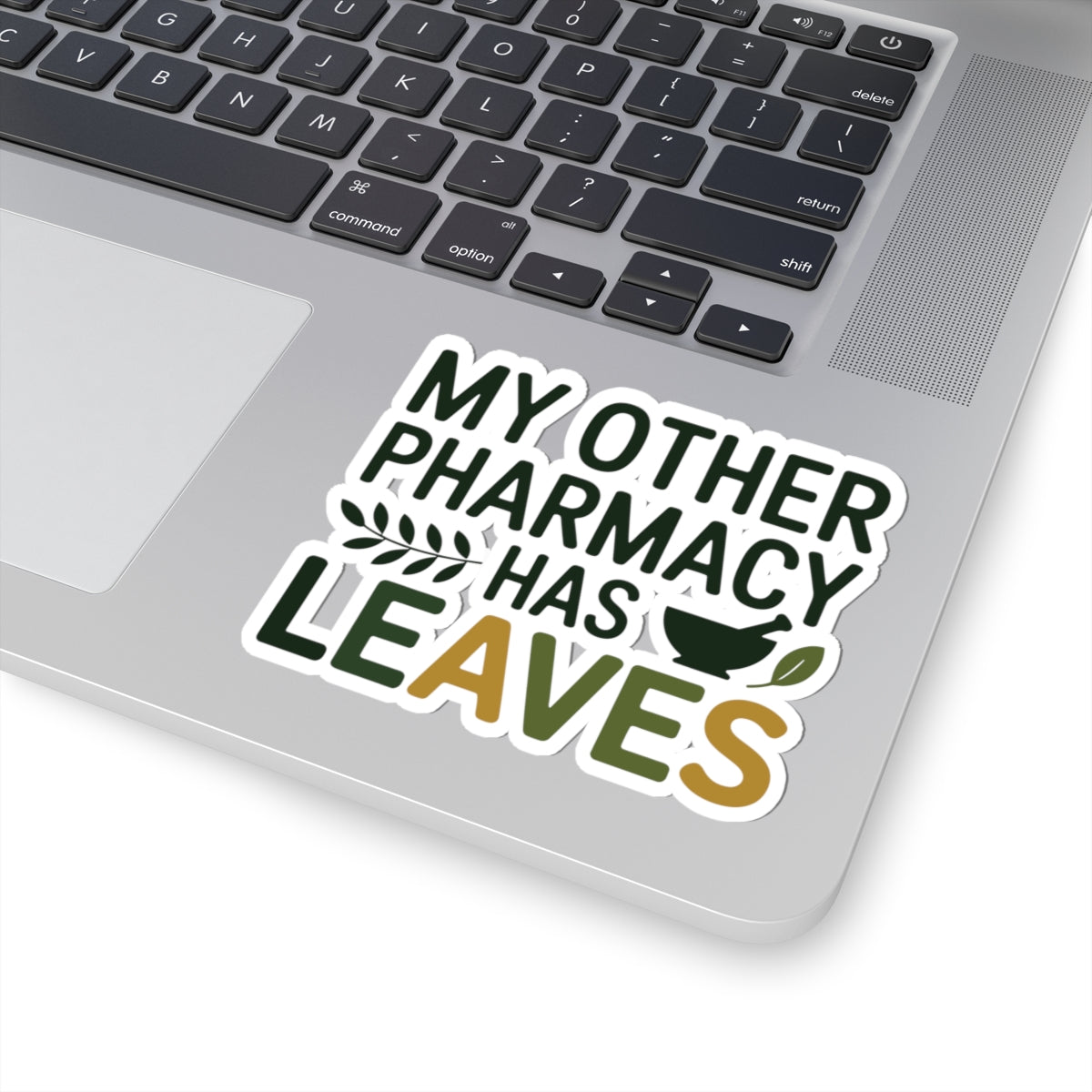 Herbalist Humor Sticker - Leaf Pharmacy Vinyl Decal for Herbalists, Plant Medicine Advocates
