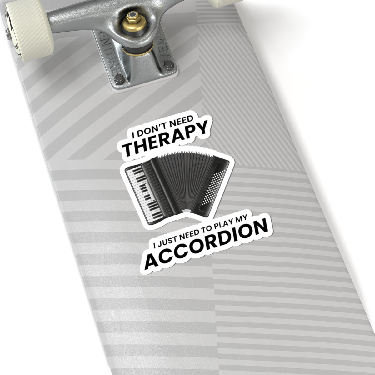 Accordion Therapy Vinyl Decal – Fun Gift for Music Lovers & Accordion Players