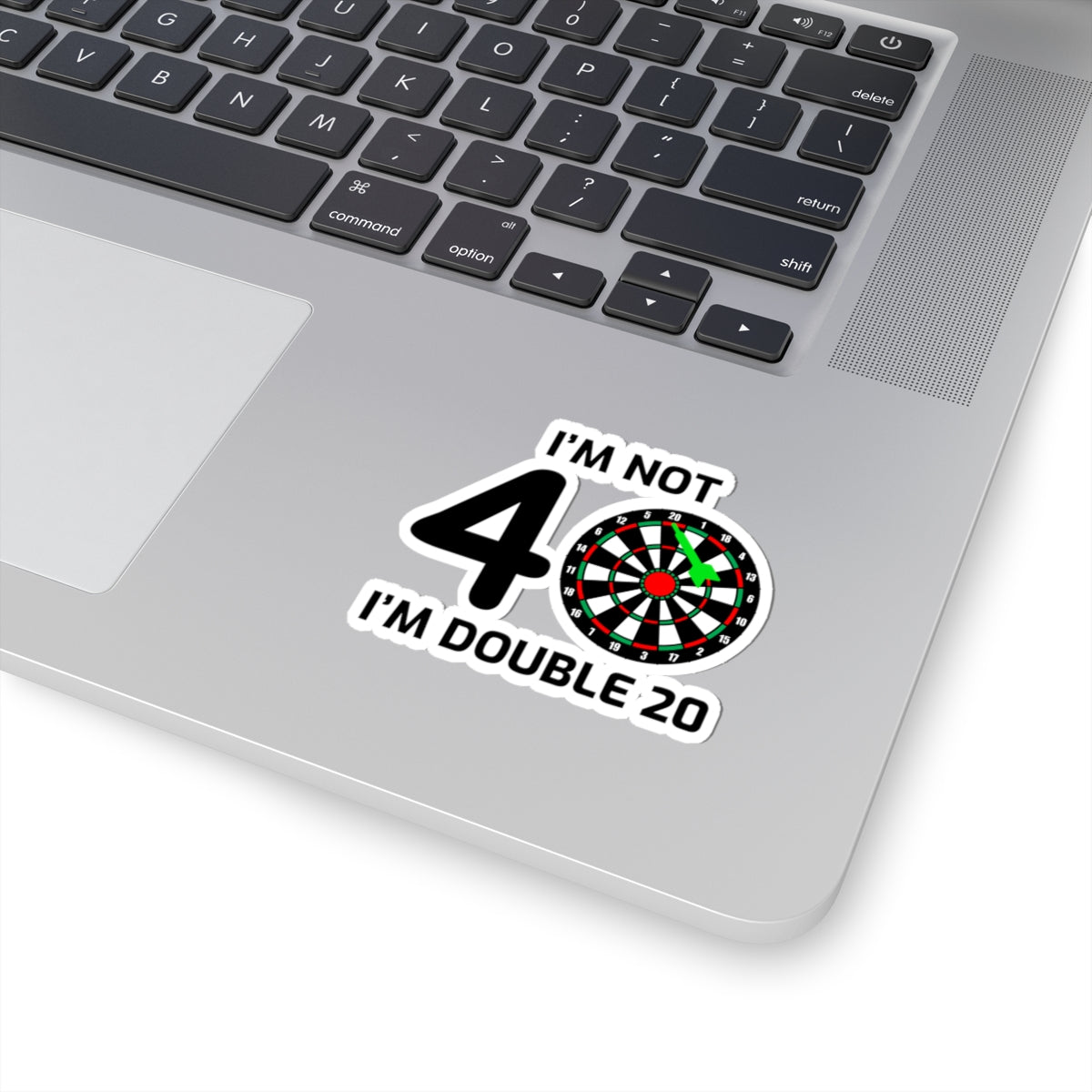 Double 20 Dart Sticker - Birthday Player Vinyl Decal for Dart League Enthusiasts