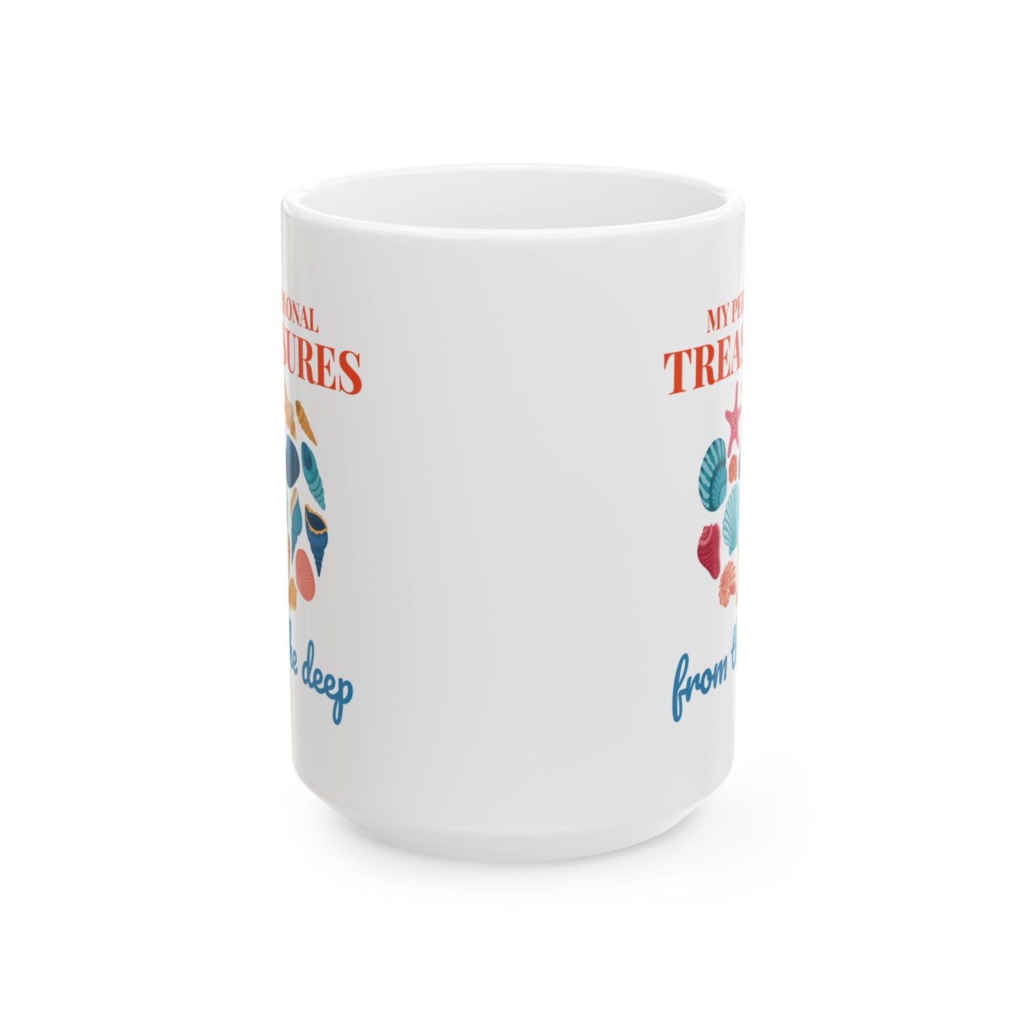 Seashells Collector Mug, Ocean Treasures, Beachcomber