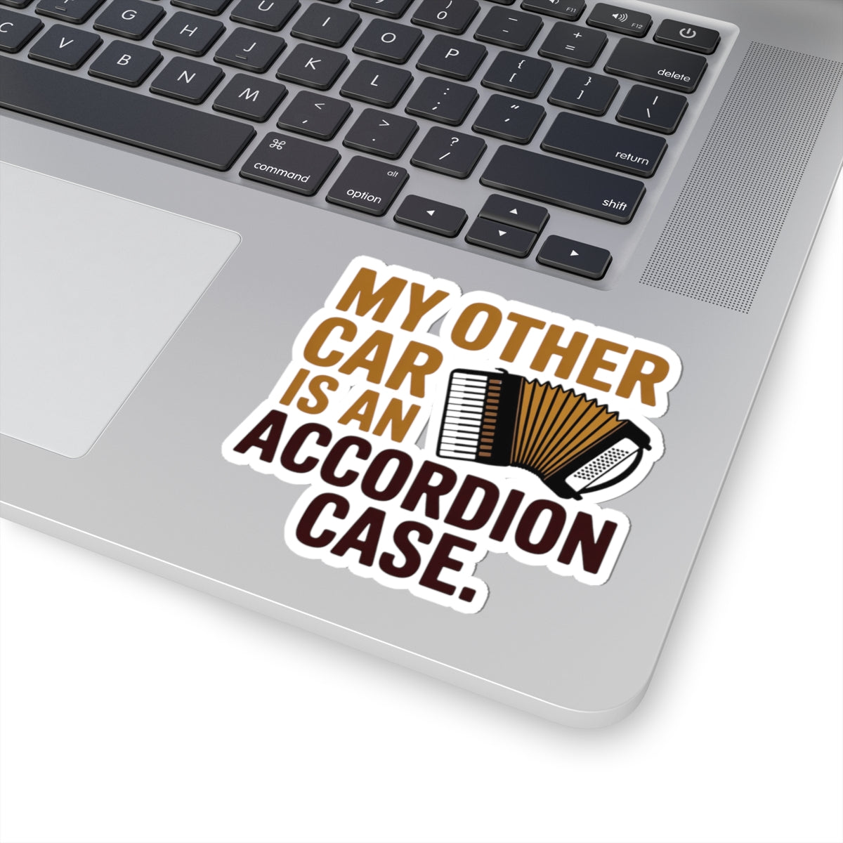 Accordion Sticker – Car Parody Humor Decal for Squeezebox Players, Polka Fans