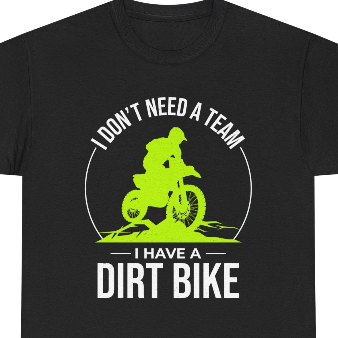 Dirt Bike Motocross T-Shirt - Solo Rider Design for Independent Racers & MX Enthusiasts