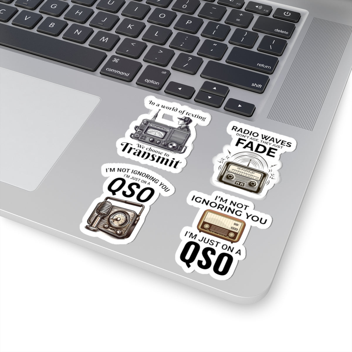 Ham Radio Sticker Pack – 4 PCS Witty QSO Operator Decals for Amateur Radio Enthusiasts Hobbyists