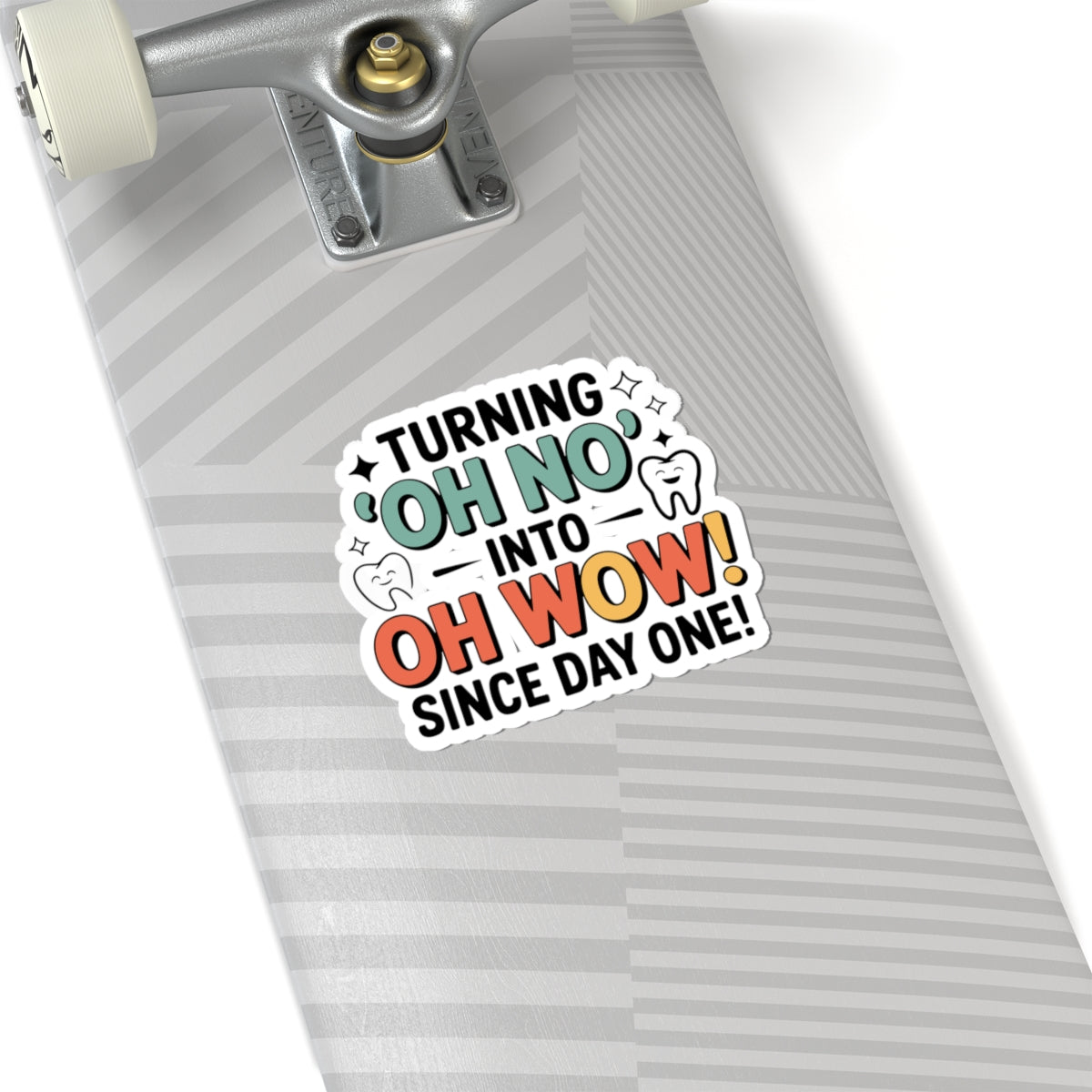 Smile Transformer Sticker - Prosthetic Artistry Vinyl Decal for Dental Ceramists & Techs