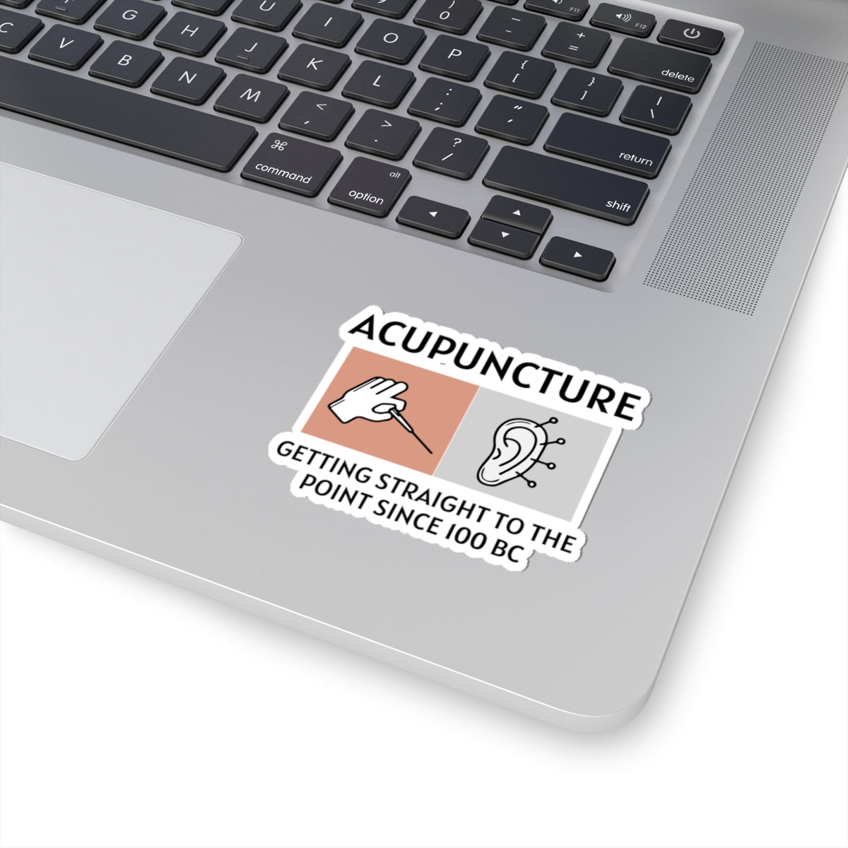 Historical Acupuncture Sticker - Straight to the Point Vinyl Decal for Acupuncturists, TCM Practitioners