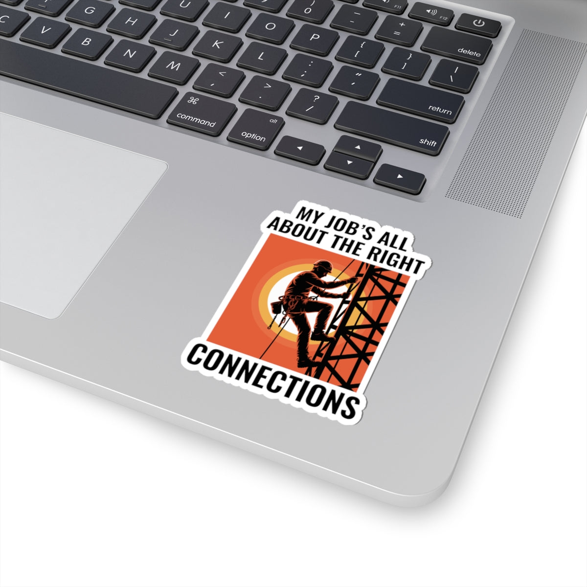 Antenna Technician Sticker - Right Connections Vinyl Decal for Tower Climbers