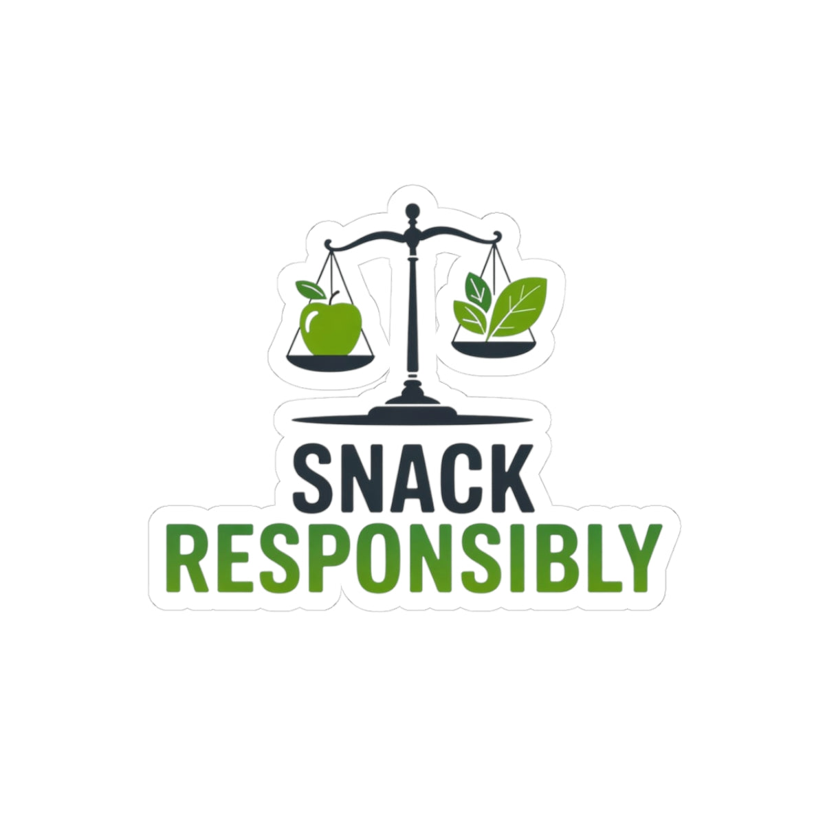 Mindful Snacking Professional Sticker - Healthy Habits Decal for Therapists, Dietitians, Educators
